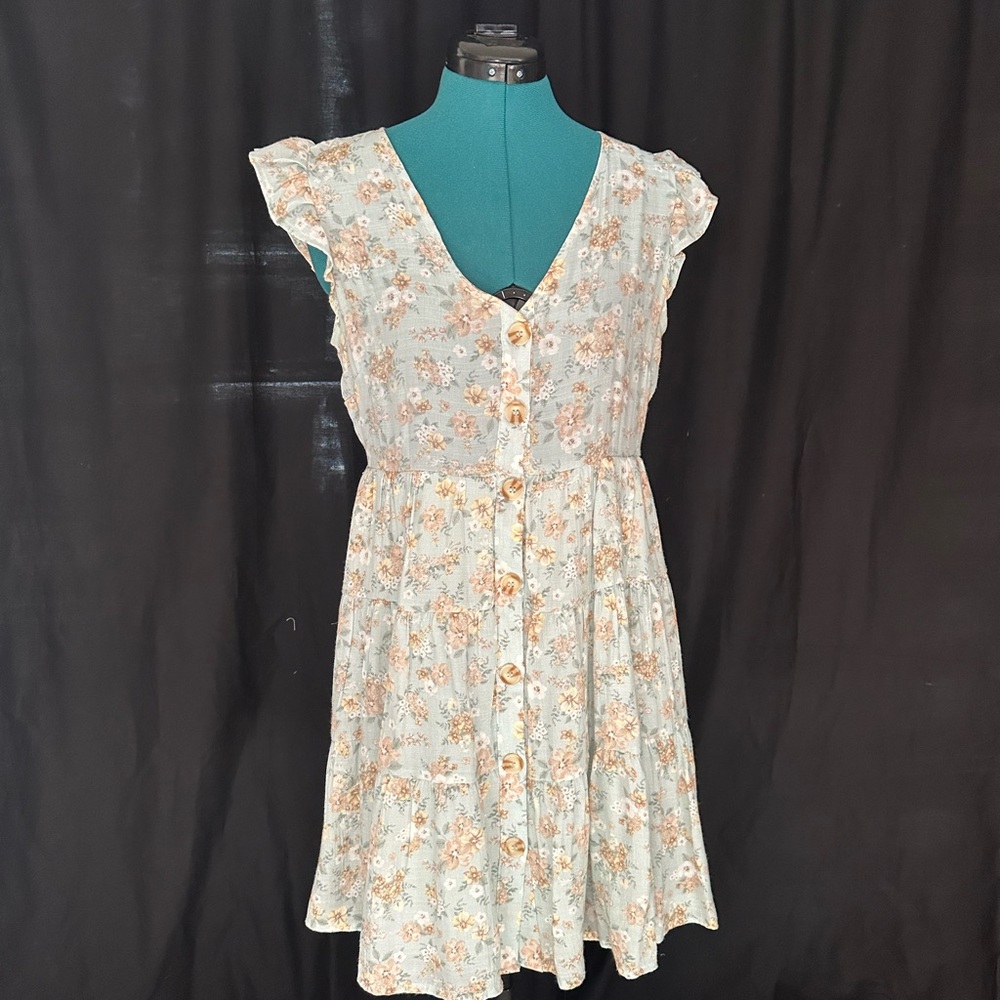 Floral Button-Down Dress